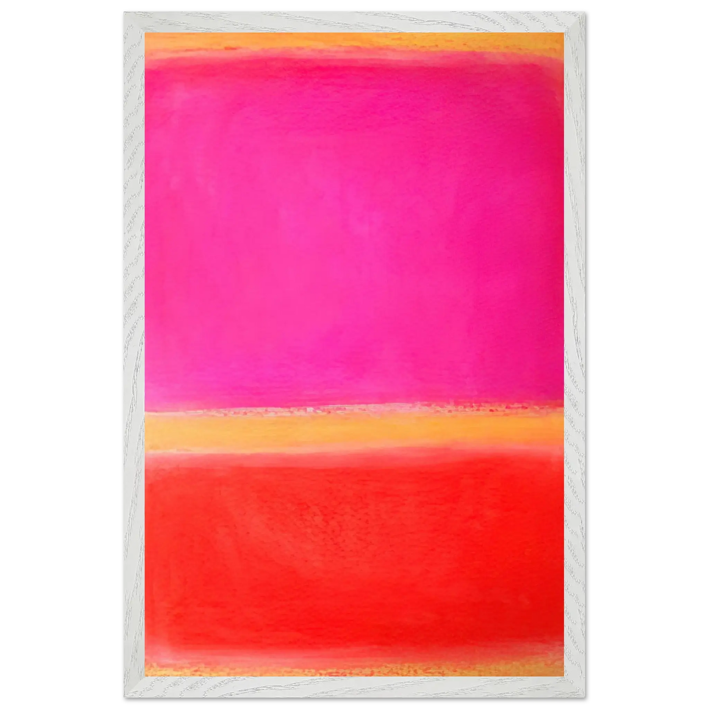 Helen Frankenthaler - Untitled - Color Field Painting Wall art - 40x50 cm / 16x20 inches - Premium Wooden Framed Poster With Fine Art Paper - White frame