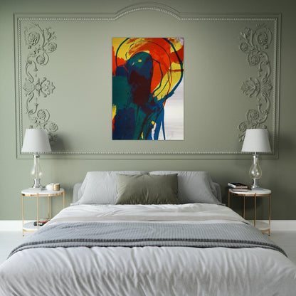 Untitled - Abstract Expressionism - Paul Jenkins Brushed Aluminum Print - 70x100 cm / 28x40 inches | Paul Jenkins Aluminum Print | Paul Jenkins Prints