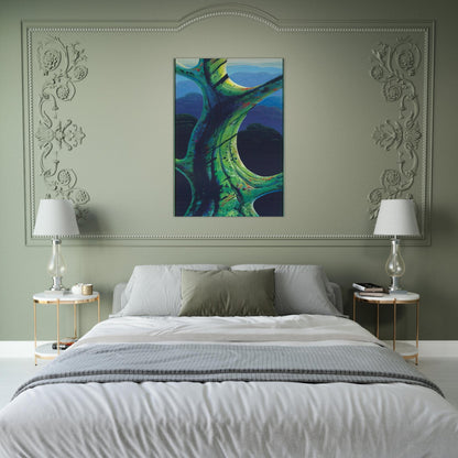 Sky Reach - Eyvind Earle Brushed Aluminum Print - 70x100 cm / 28x40 inches | Eyvind Earle Aluminum Print | Eyvind Earle Prints