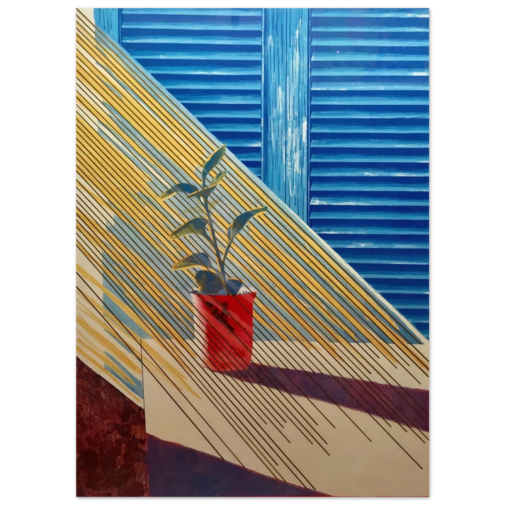 David Hockney - David Hockney Wall art - A2 (42 x 59.4  cm) - Premium Wooden Framed Poster With Fine Art Paper - Black frame