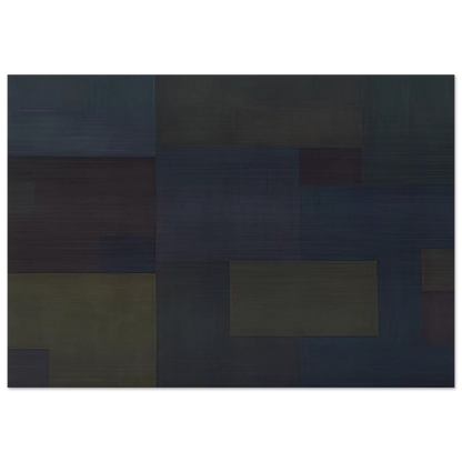 Number 17 - 1953 - Ad Reinhardt Brushed Aluminum Print - 70x100 cm / 28x40 inches | Ad Reinhardt Aluminum Print | Ad Reinhardt Prints