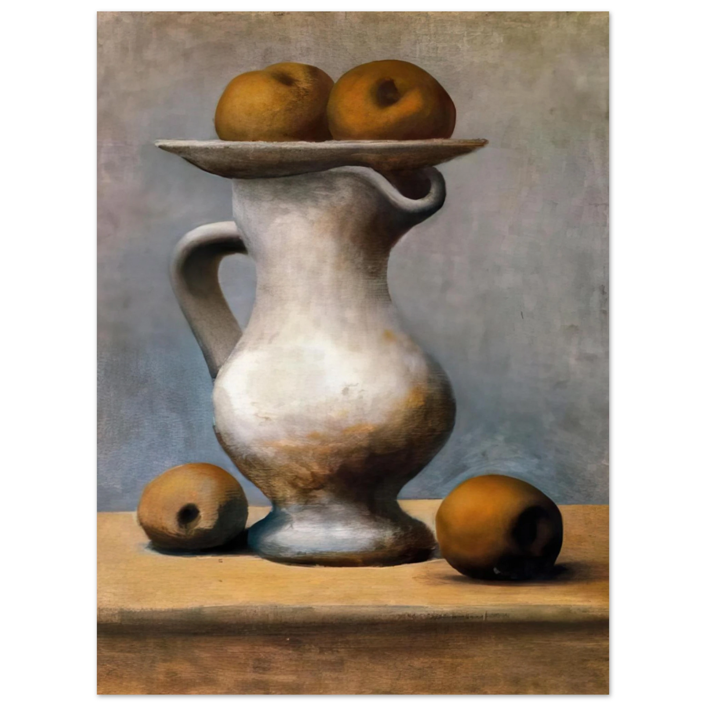 Pablo Picasso - Still life with pitcher and apples  75x100 cm / 30x40inches Fine Art Poster