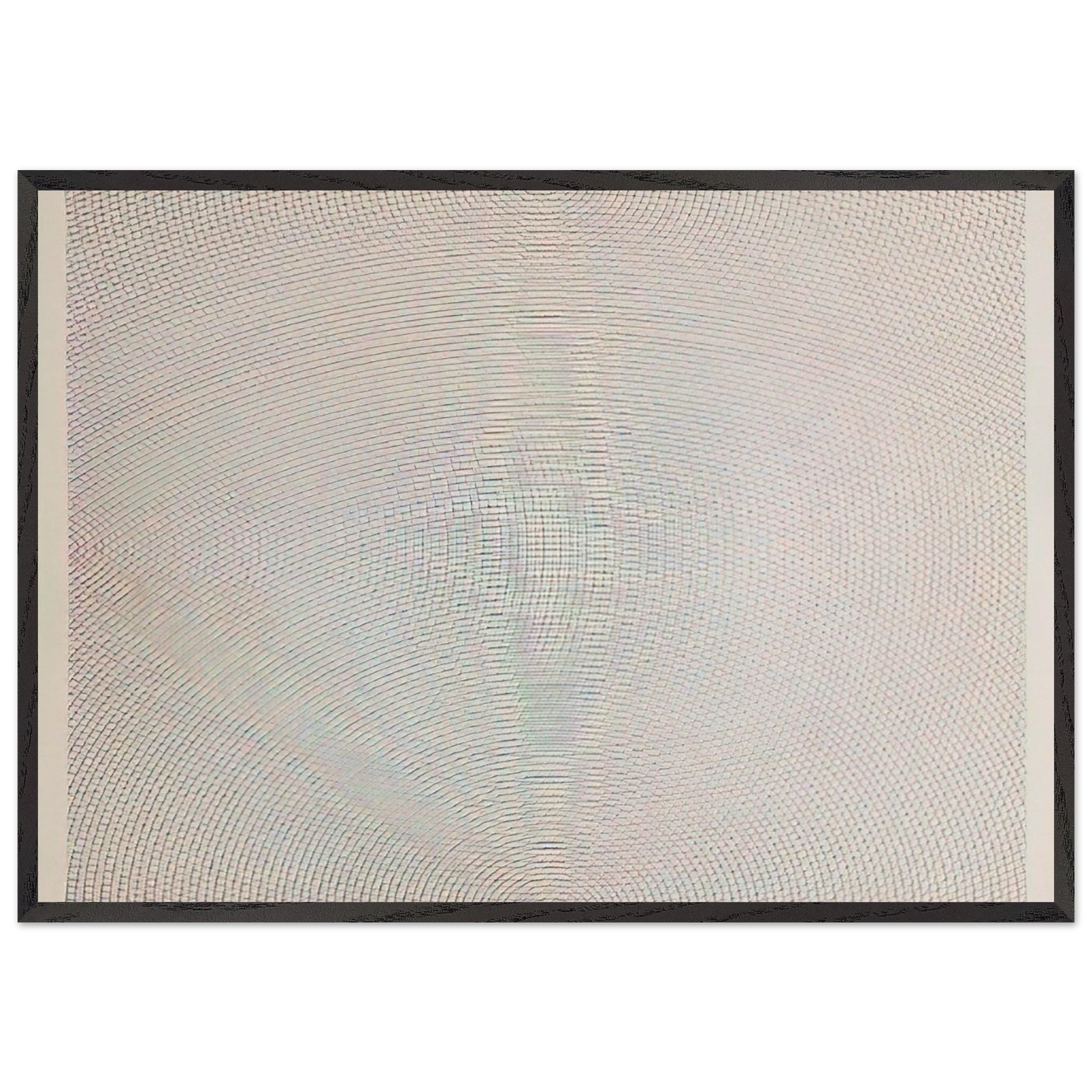 Arcs From Sides or Corners Grids  Circles - Sol LeWitt 70x100 cm / 28x40 inches Framed Art Print – Black Wooden Frame