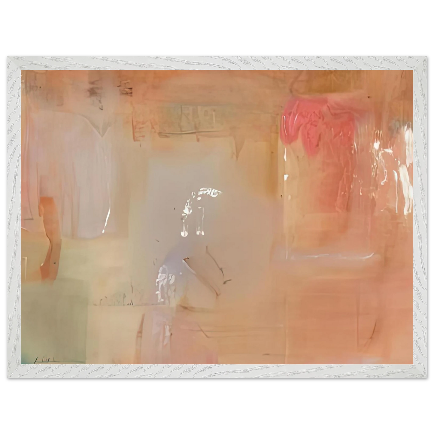 Helen Frankenthaler - Feather, 1979- Wall Art - 30x40 cm / 12x16 inches - Premium Wooden Framed Poster With Fine Art Paper-canvas - Black frame