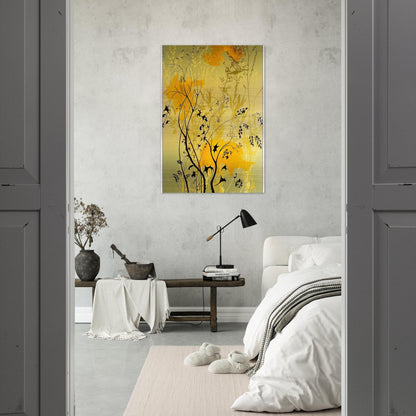 Wild Flowers - Eyvind Earle Brushed Aluminum Print - 70x100 cm / 28x40 inches | Eyvind Earle Aluminum Print | Eyvind Earle Prints