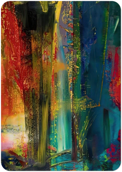ABSTRACT PAINTING 599 1986 By Gerhard Richter Pack of 10 Post Cards | Gerhard Richter Post Cards | A6 (10.5 x 14.8 cm) - 4.1 x 5.8 inches
