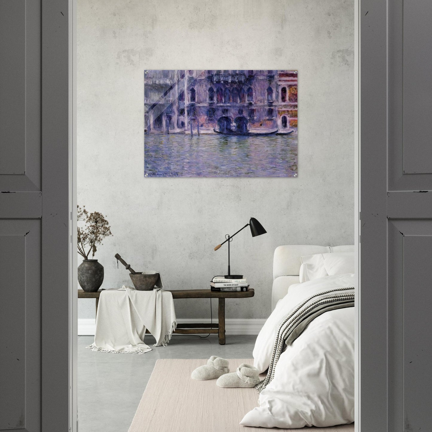 Palazzo da Mulla - claude monet Acrylic Print - 70x100 cm / 28x40″ inches