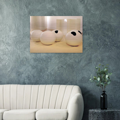 Balls - 2001 - Lygia Pape Brushed Aluminum Print - 70x100 cm / 28x40 inches | Lygia Pape Aluminum Print | Lygia Pape Prints