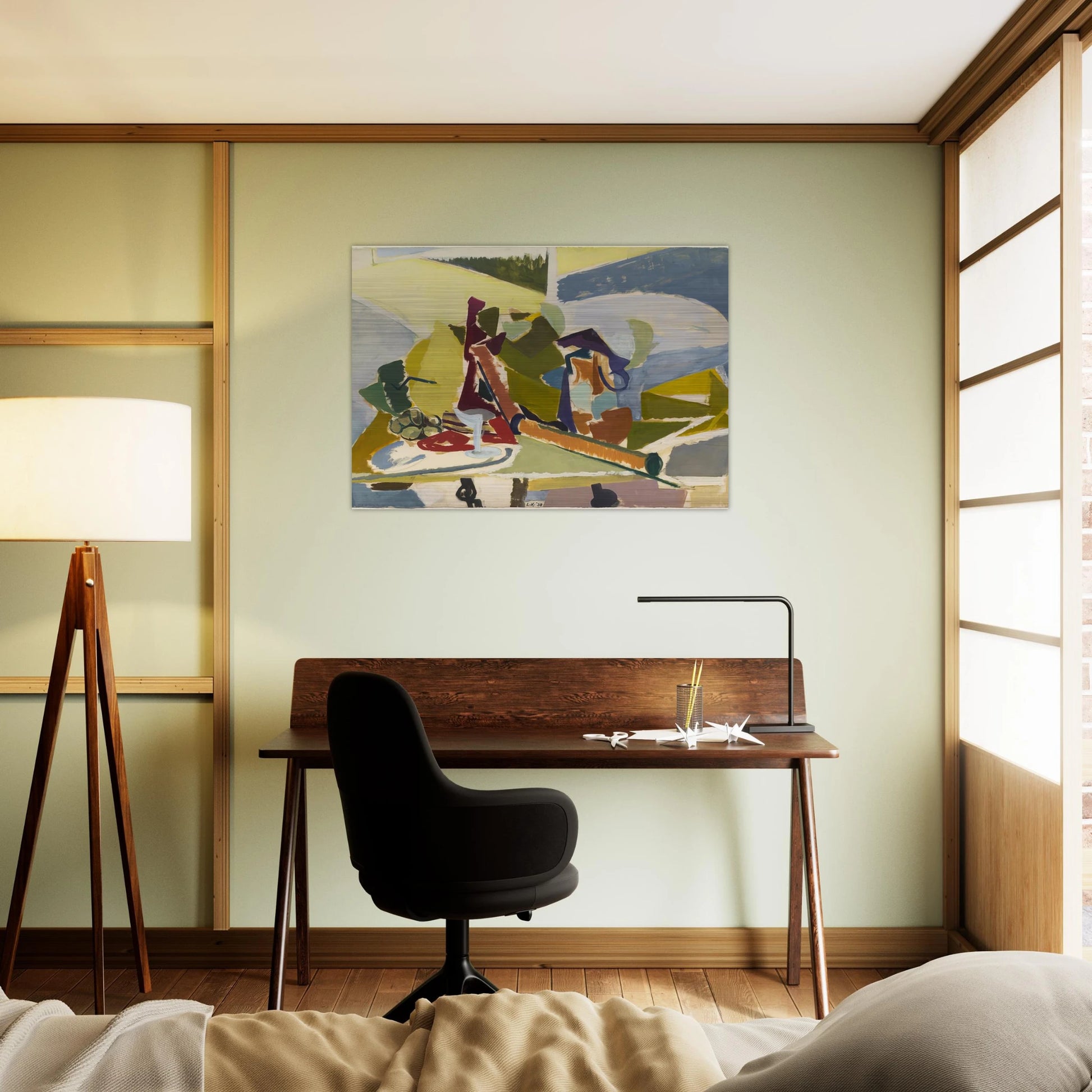 Still Life - Lee Krasner Brushed Aluminum Print - 70x100 cm / 28x40 inches | Lee Krasner Aluminum Print | Lee Krasner Prints