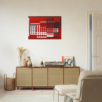 FACTORY 1925 - Josef Albers Brushed Aluminum Print - 70x100 cm / 28x40 inches | Josef Albers Aluminum Print | Josef Albers Prints