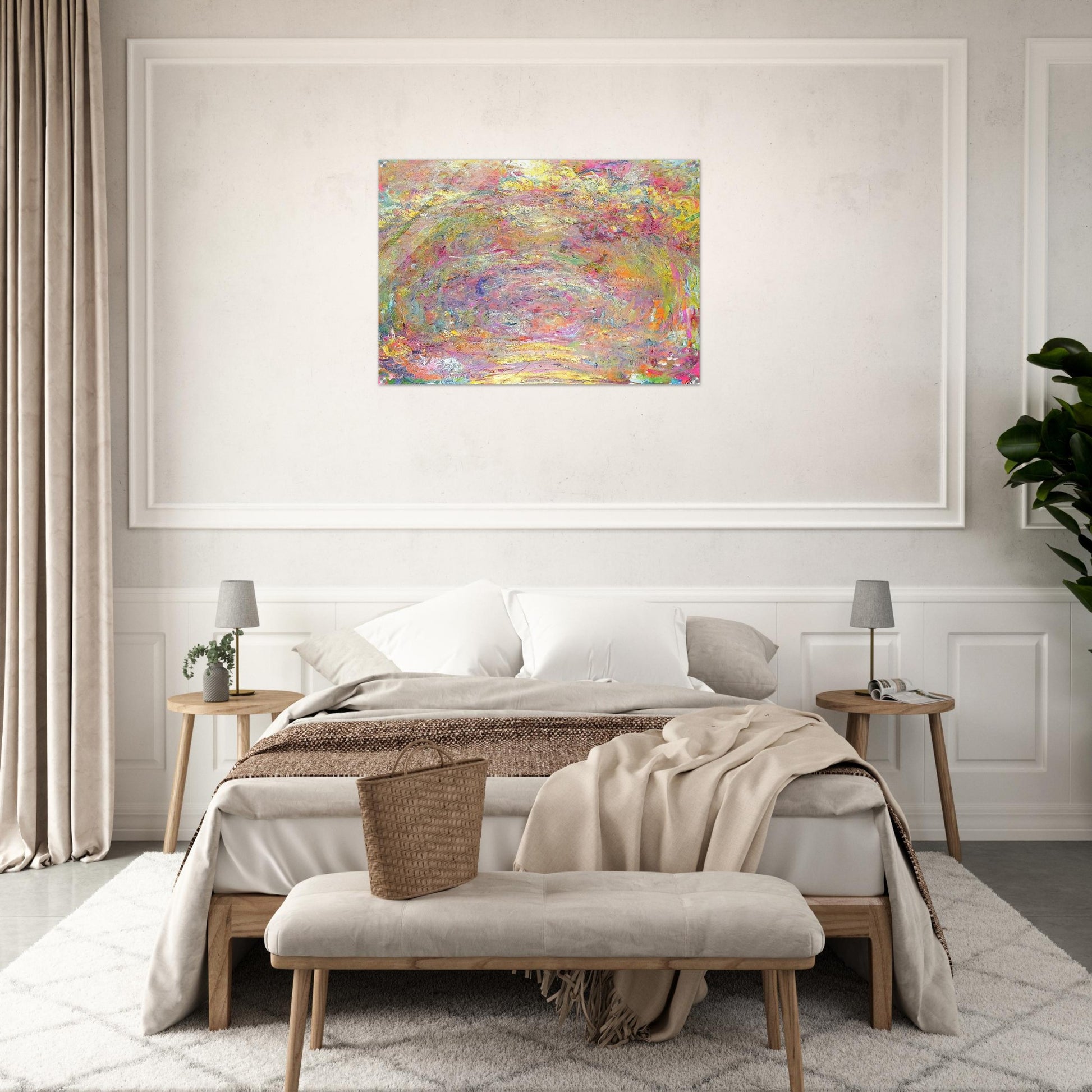 Path under the Rose Trellises - claude monet Acrylic Print - 70x100 cm / 28x40″ inches | claude monet Wall Art | claude monet Prints