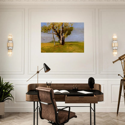 TREES - Odilon Redon Brushed Aluminum Print - 70x100 cm / 28x40 inches | Odilon Redon Aluminum Print | Odilon Redon Prints