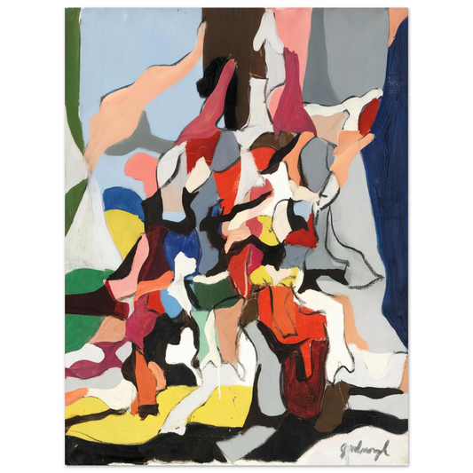 Robert Goodnough - Composition - Abstract Expressionism  75x100 cm / 30x40inches Fine Art Poster