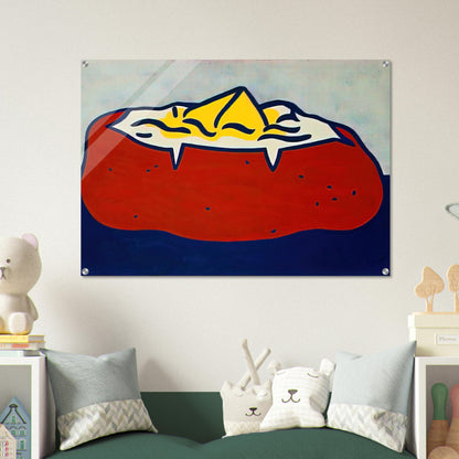 BAKED POTATO 1962 - Roy Lichtenstein Acrylic Print - 70x100 cm / 28x40″ inches | Roy Lichtenstein Wall Art | Roy Lichtenstein Prints