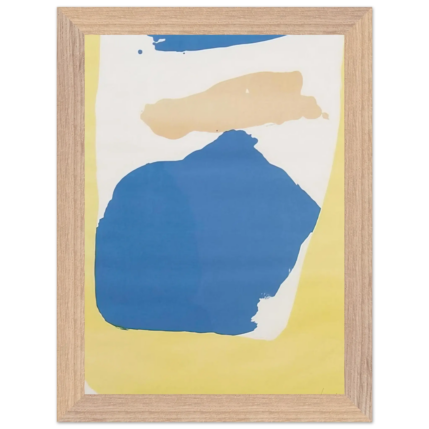 Helen Frankenthaler - Frankenthaler Preview - 1965 Wall art - 13x18 cm / 5x7 Inches - Premium Wooden Framed Poster With Fine Art Paper - White frame