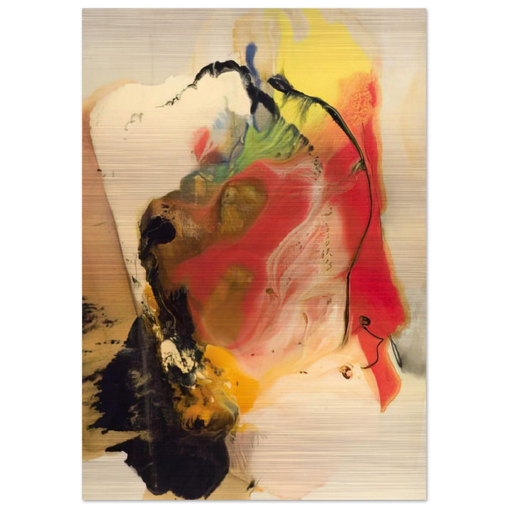 Pompey s Head - Paul Jenkins Brushed Aluminum Print - 70x100 cm / 28x40 inches | Paul Jenkins Aluminum Print | Paul Jenkins Prints