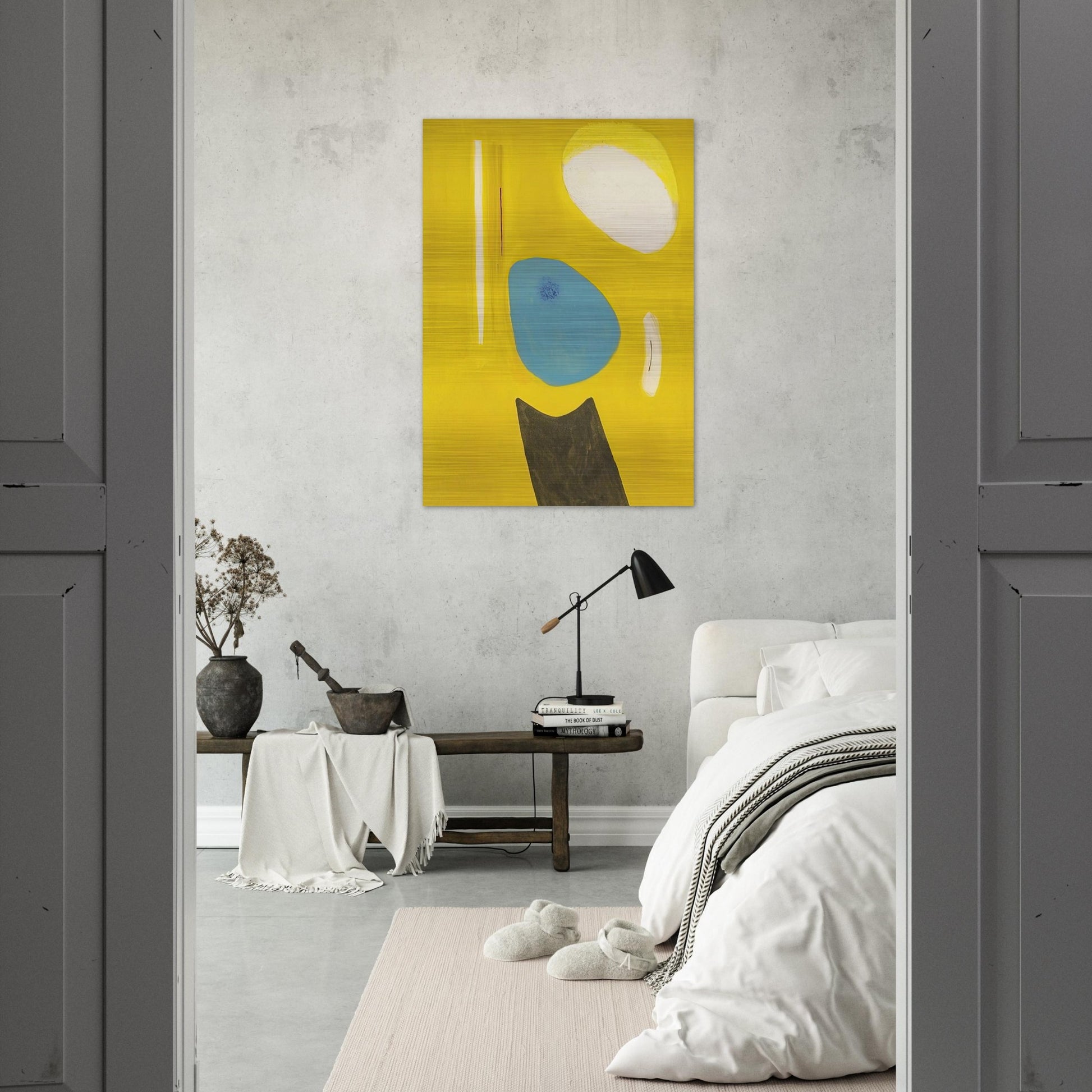 Three Rocks - 1949 - John Ferren Brushed Aluminum Print - 70x100 cm / 28x40 inches | John Ferren Aluminum Print | John Ferren Prints