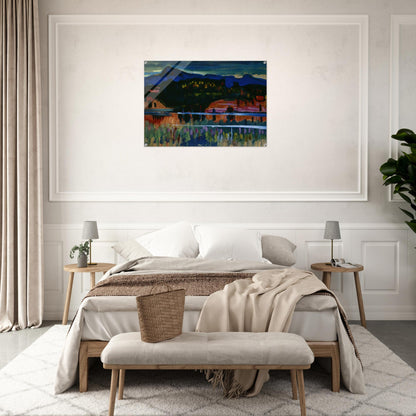 MURNAU AM STAFFELSEE 1908 - Wassily Kandinsky Acrylic Print - 70x100 cm / 28x40″ inches