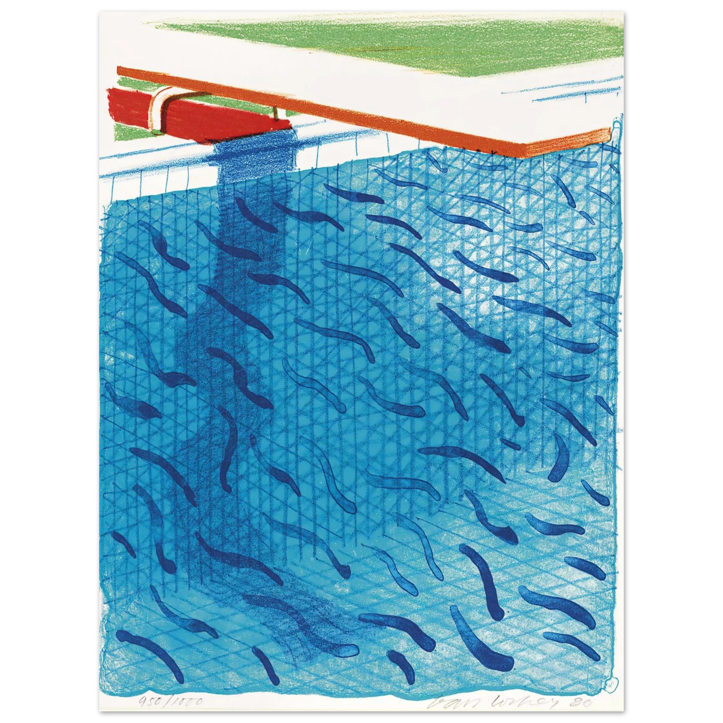 David Hockney - David Hockney Wall art - 40x60 cm / 16x24 inches - Premium Wooden Framed Poster With Fine Art Paper-canvas - Black frame