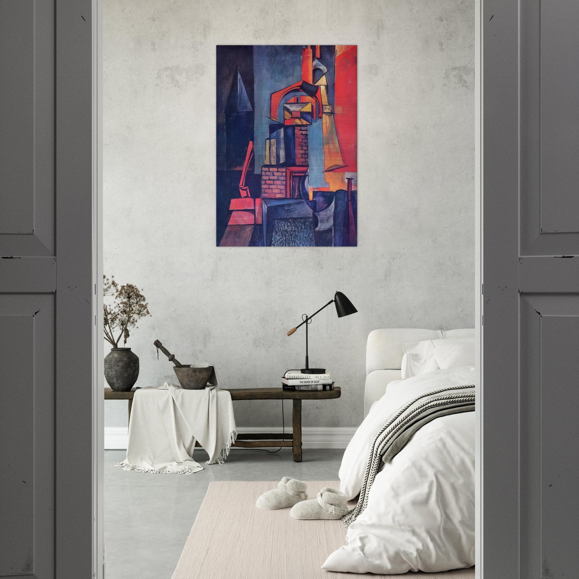 Towers - Max Ernst Brushed Aluminum Print - 70x100 cm / 28x40 inches | Max Ernst Aluminum Print | Max Ernst Prints