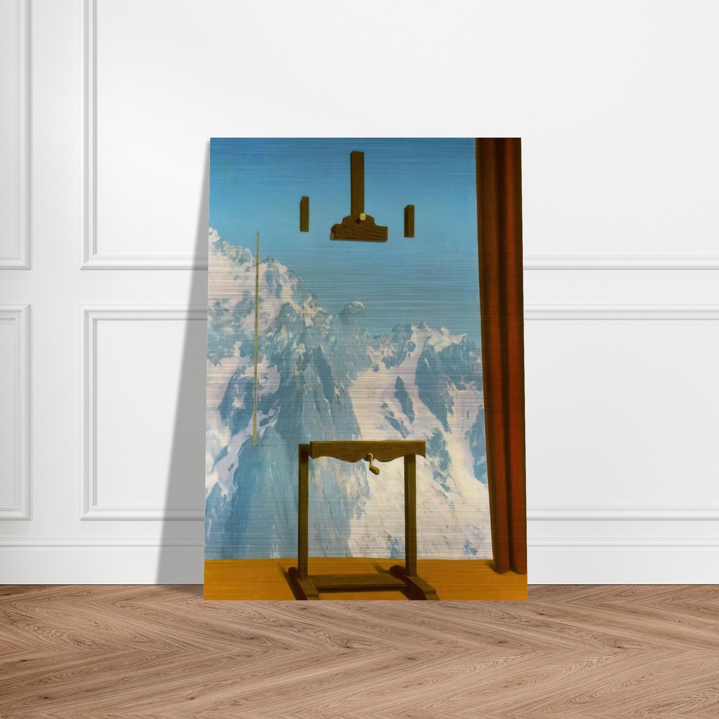 CALL OF PEAKS 1943 - Rene Magritte Brushed Aluminum Print - 70x100 cm / 28x40 inches | Rene Magritte Aluminum Print | Rene Magritte Prints