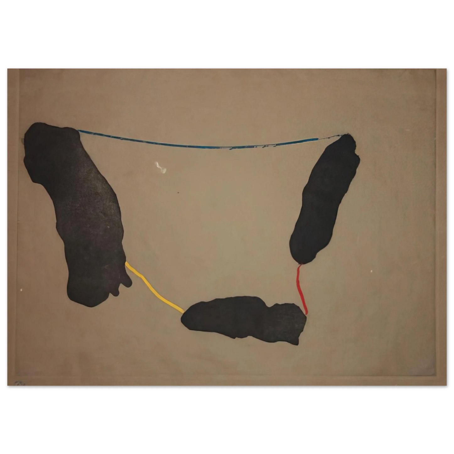 Helen Frankenthaler - Connected By Joy - 1973 Wall art - 30x45 cm / 12x18 inches - Premium Wooden Framed Poster With Fine Art Paper-canvas - Wood frame