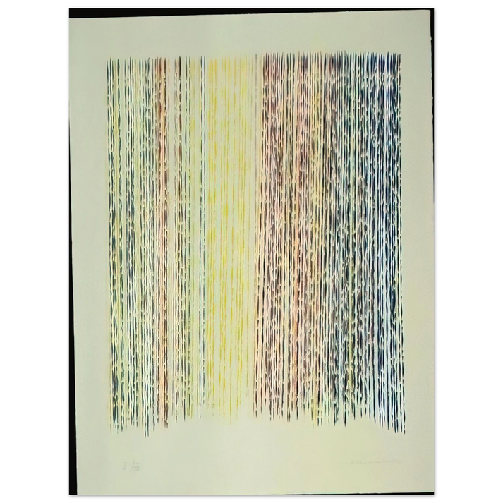 Piero Dorazio - Paplito della Luce - 1983  75x100 cm / 30x40inches Fine Art Poster