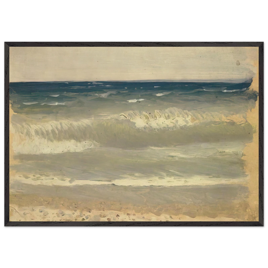 Surf Crimea - Arkhyp Kuindzhi 70x100 cm / 28x40 inches Framed Art Print – Black Wooden Frame