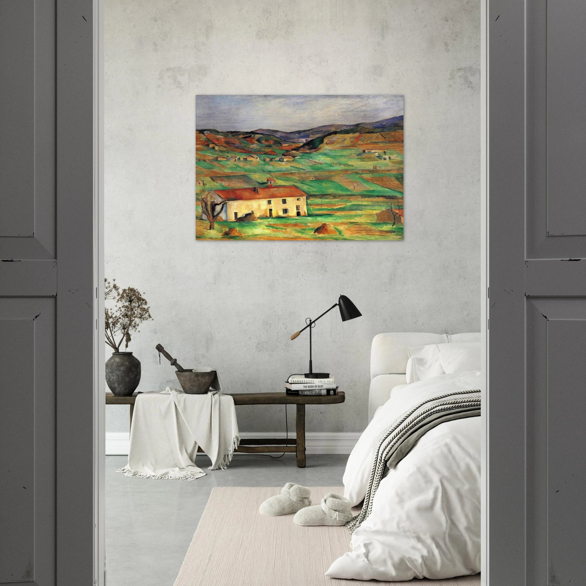 Gardanne - Paul Cézanne Brushed Aluminum Print - 70x100 cm / 28x40 inches | Paul Cézanne Aluminum Print | Paul Cézanne Prints