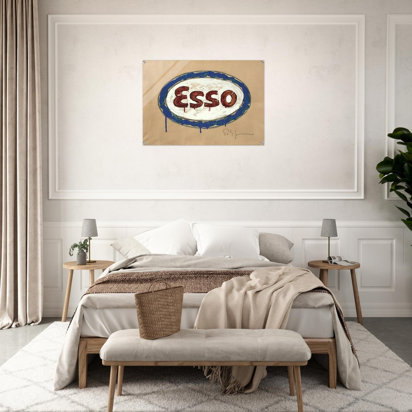 Esso - Pop Art - Mario Schifano Acrylic Print - 70x100 cm / 28x40″ inches