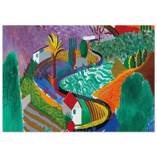 David Hockney - David Hockney Wall art - 13x18 cm / 5x7 inches - Fine Art Poster-canvas - -