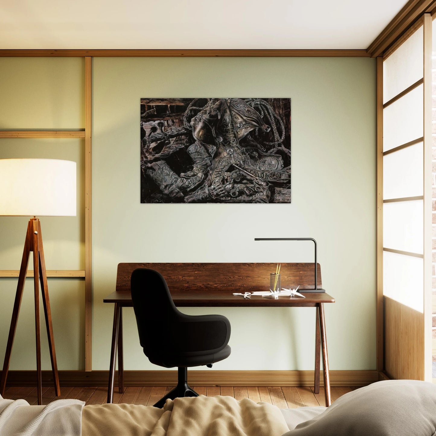 NONAME 8 - Ivan Albright Brushed Aluminum Print - 70x100 cm / 28x40 inches | Ivan Albright Aluminum Print | Ivan Albright Prints
