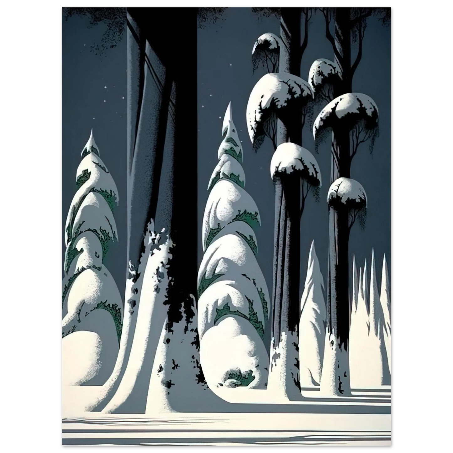 Eyvind Earle - Yosemite  75x100 cm / 30x40inches Fine Art Poster