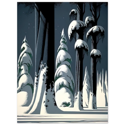 Eyvind Earle - Yosemite  75x100 cm / 30x40inches Fine Art Poster