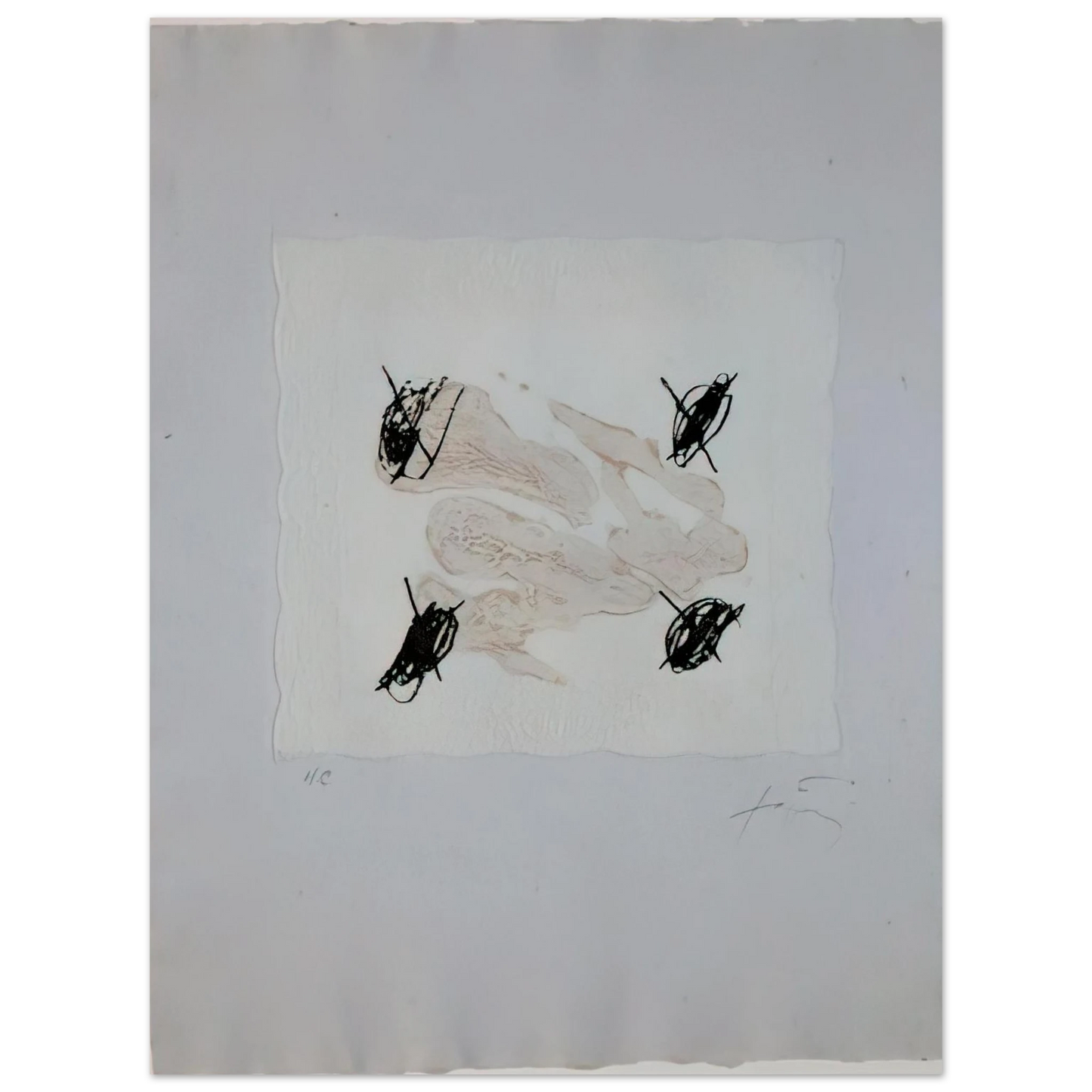 Antoni Tapies - PETRIFICADA PETRIFICANTE II 1978  75x100 cm / 30x40inches Fine Art Poster