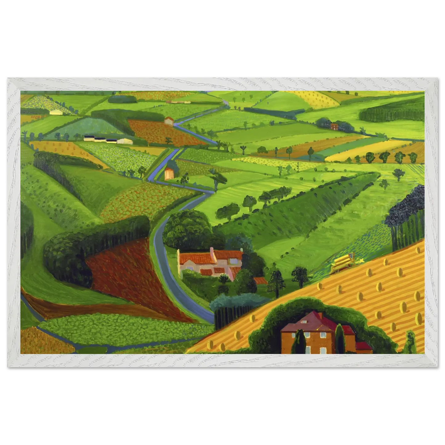 David Hockney - David Hockney Wall art - 40x50 cm / 16x20 Inches - Premium Wooden Framed Poster With Fine Art Paper - Black frame