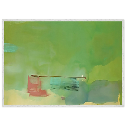 Helen Frankenthaler - Springscape - 1975 Wall art - 15x20 cm / 6x8 inches - Premium Wooden Framed Poster With Fine Art Paper - Wood frame