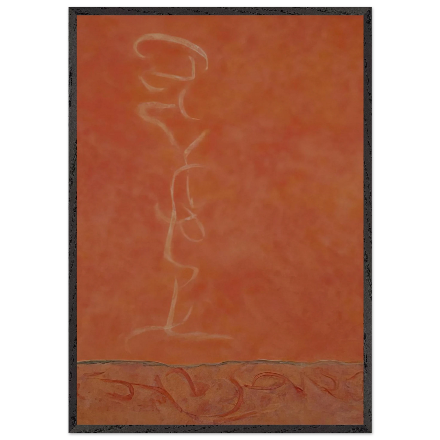 Infinity Field T Series 34 - 1990 - Theodoros Stamos 70x100 cm / 28x40 inches Framed Art Print – Black Wooden Frame