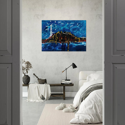 Il Vulcano - Art Informel - Mario Schifano Brushed Aluminum Print - 70x100 cm / 28x40 inches | Mario Schifano Aluminum Print | Mario Schifano Prints