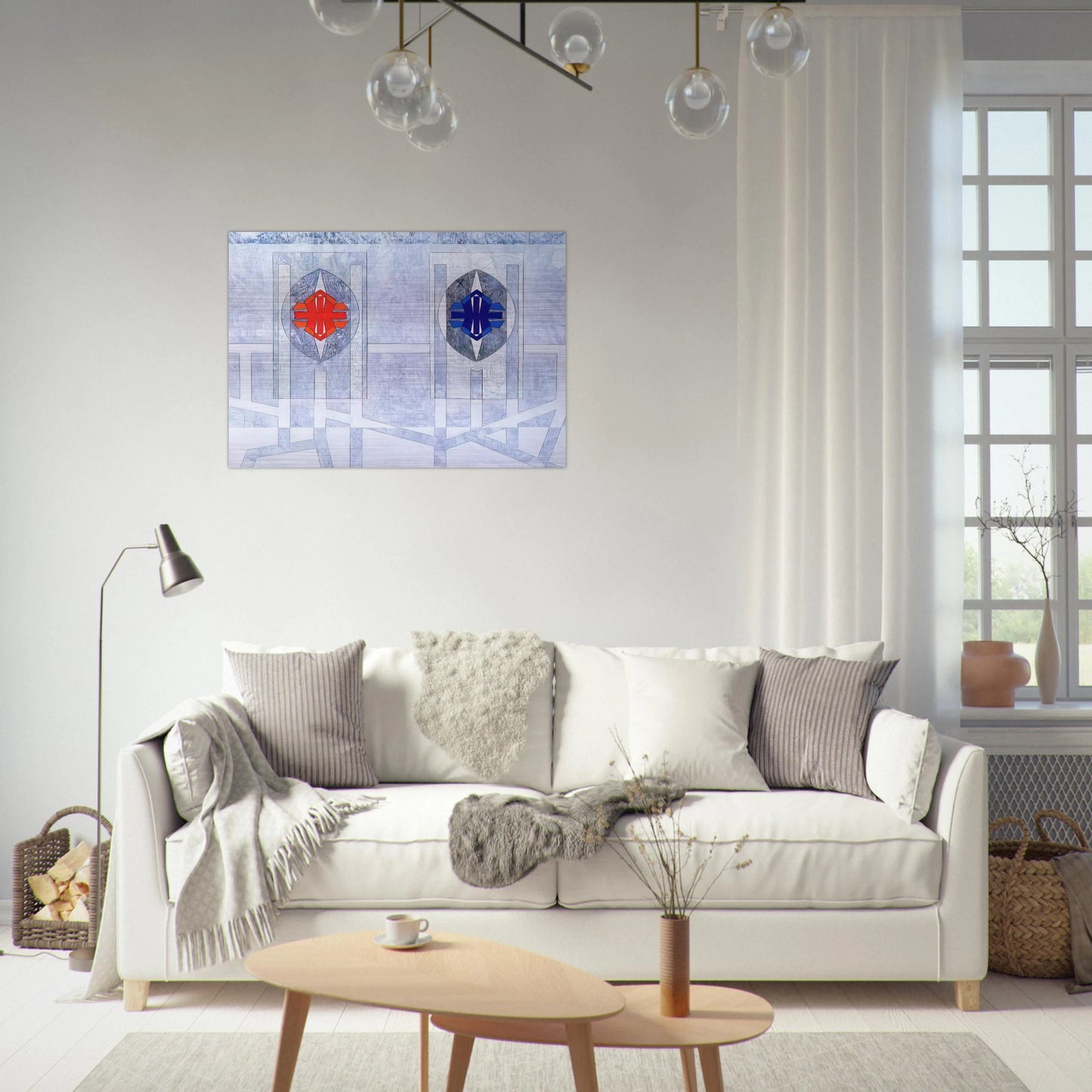Twice - 1972 - Jimmy Ernst Brushed Aluminum Print - 70x100 cm / 28x40 inches | Jimmy Ernst Aluminum Print | Jimmy Ernst Prints