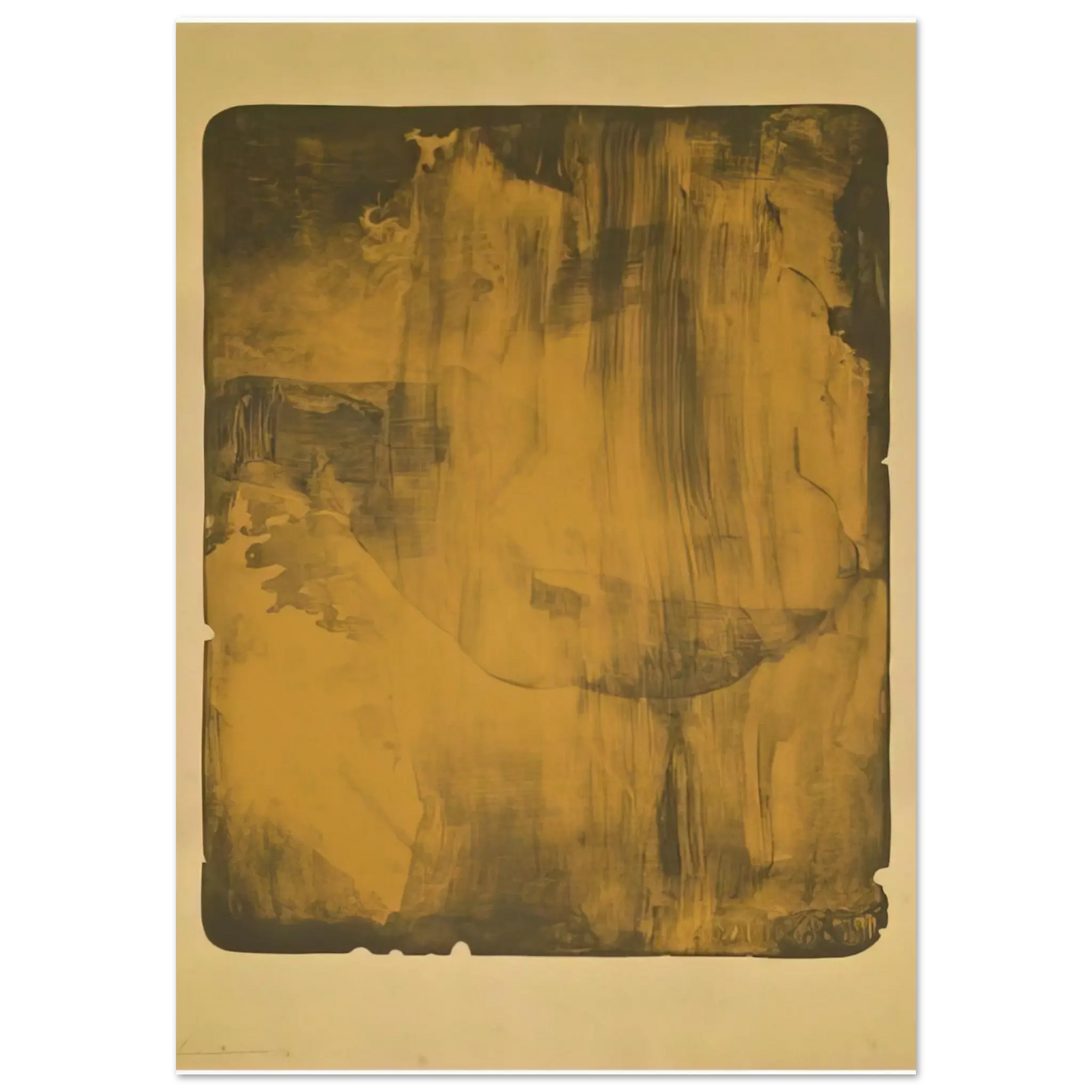 Helen Frankenthaler - Bronze Smoke - 1978 Wall art - 13x18 cm / 5x7 Inches - Fine Art Poster - -