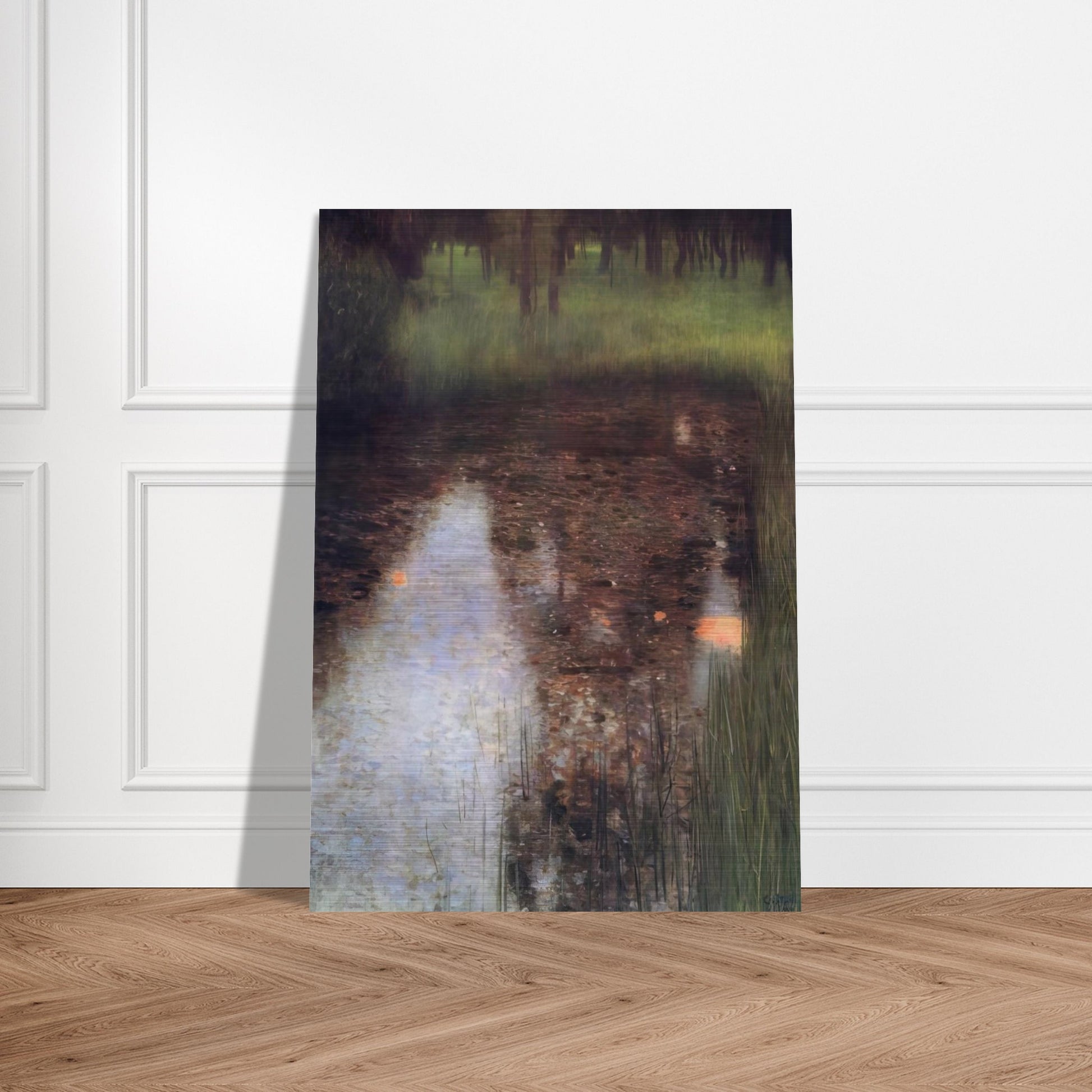 THE SWAMP 1900 - Gustav Klimt Brushed Aluminum Print - 70x100 cm / 28x40 inches | Gustav Klimt Aluminum Print | Gustav Klimt Prints