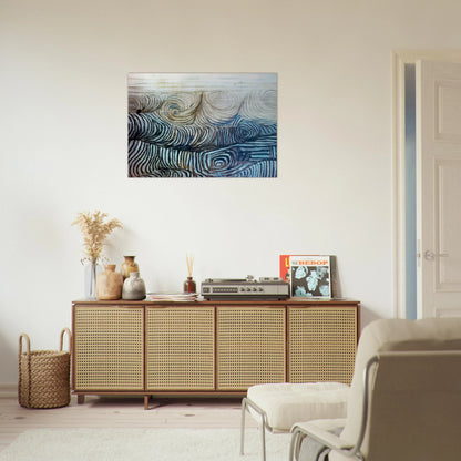 The Wave - 1950 - Victor Pasmore Brushed Aluminum Print - 70x100 cm / 28x40 inches | Victor Pasmore Aluminum Print | Victor Pasmore Prints