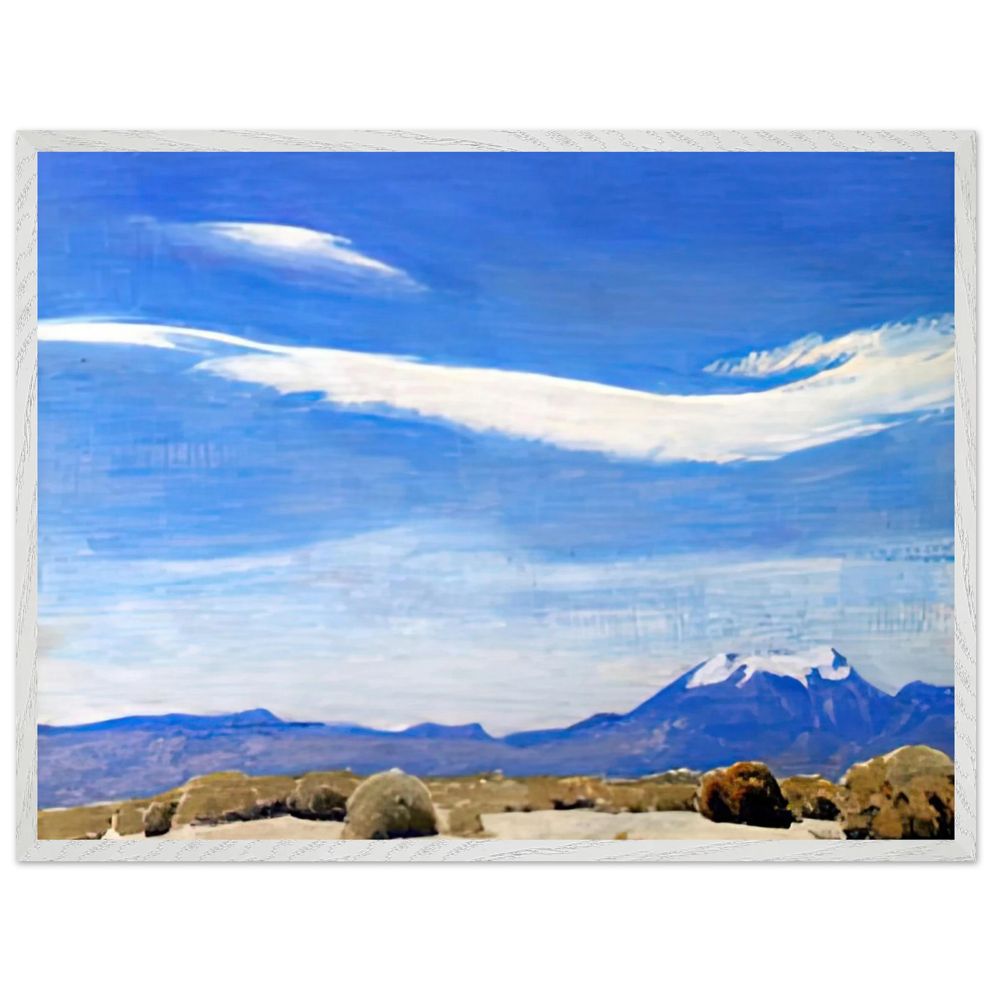 Maynard Dixon - THE CLOUD COACHELLA VALLEY CALIFORNIA 1940 Wall art - 15x20 cm / 6x8 inches - Premium Wooden Framed Poster With Fine Art Paper-canvas - Wood frame
