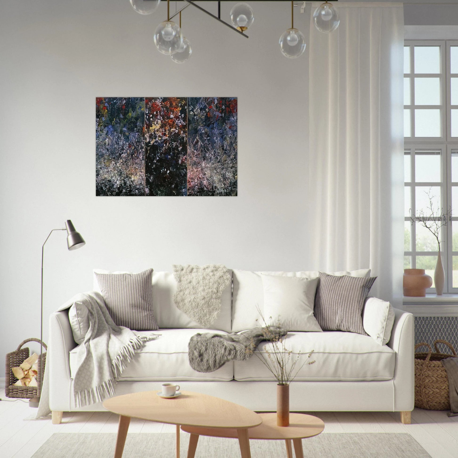 Pavane - Jean-Paul Riopelle Brushed Aluminum Print - 70x100 cm / 28x40 inches | Jean-Paul Riopelle Aluminum Print | Jean-Paul Riopelle Prints