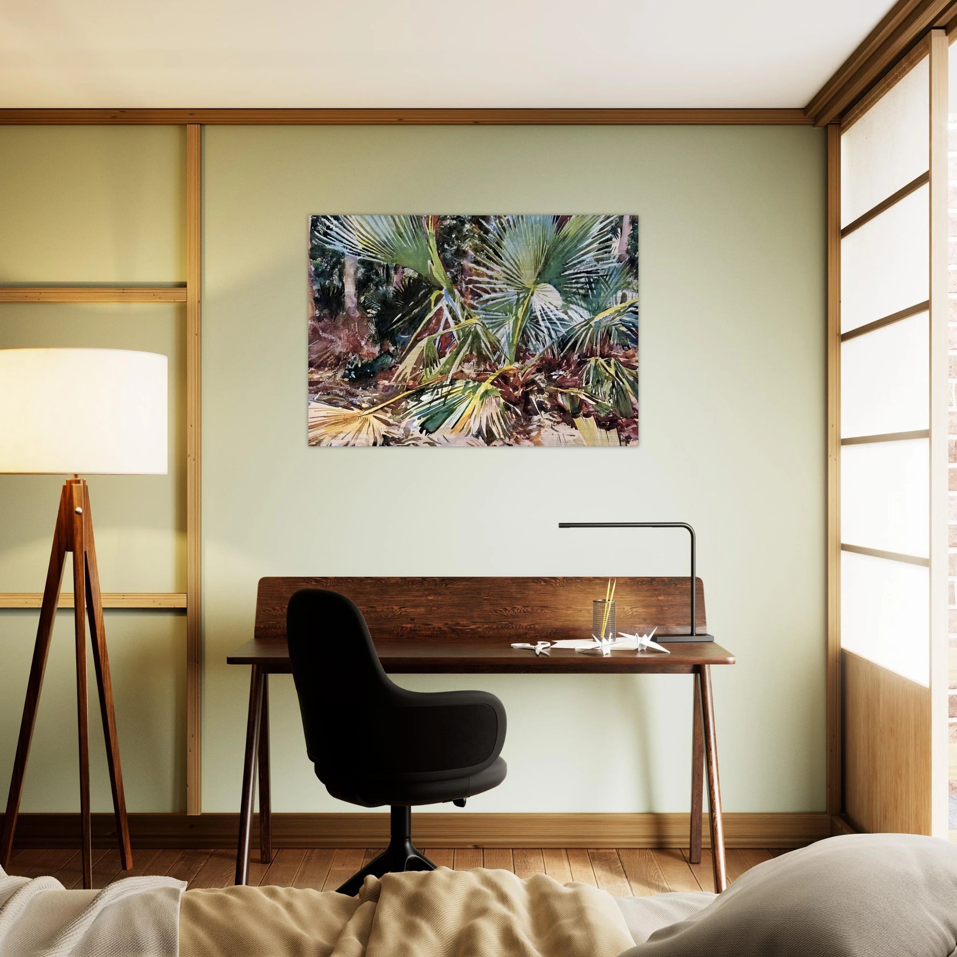 Palmettos, Florida - John Singer Sargent Brushed Aluminum Print - 70x100 cm / 28x40 inches | John Singer Sargent Aluminum Print | John Singer Sargent Prints