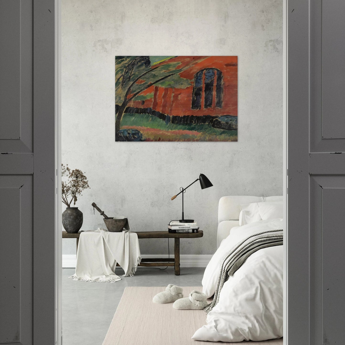 THE CHURCH IN PREROW 1911 - Alexej von Jawlensky Brushed Aluminum Print - 70x100 cm / 28x40 inches | Alexej von Jawlensky Aluminum Print | Alexej von Jawlensky Prints