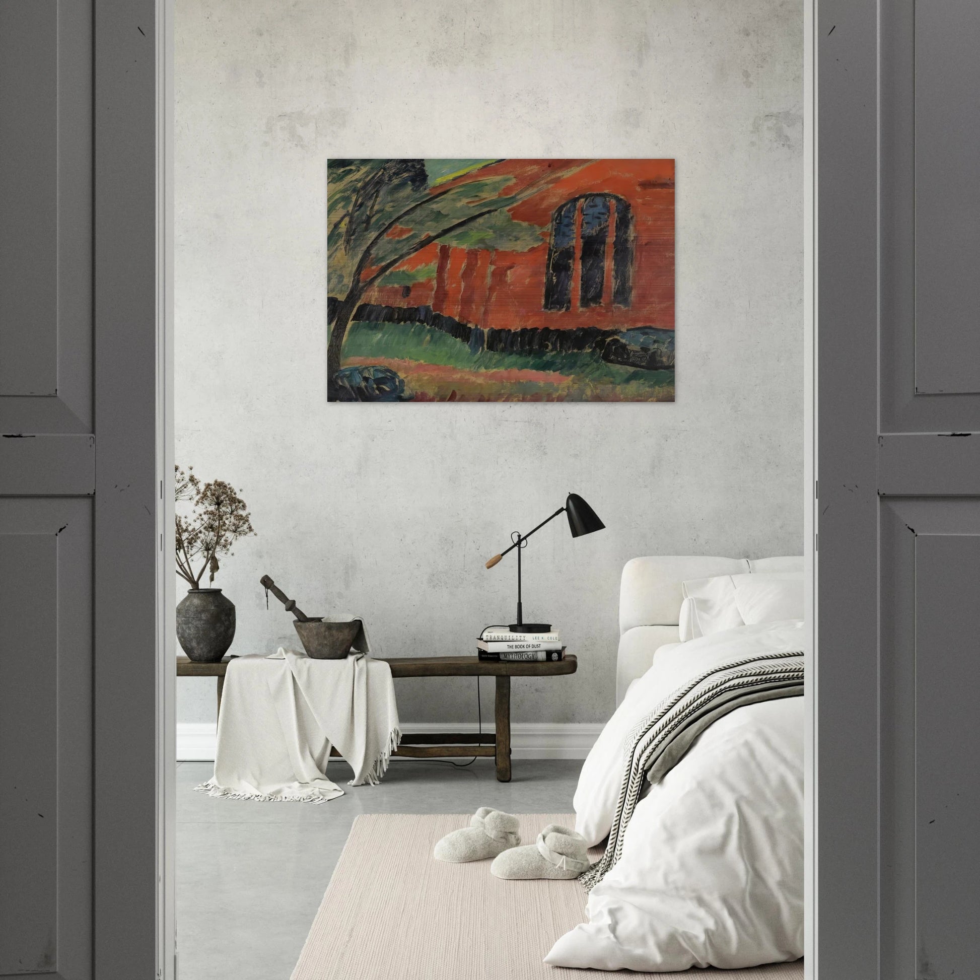 THE CHURCH IN PREROW 1911 - Alexej von Jawlensky Brushed Aluminum Print - 70x100 cm / 28x40 inches | Alexej von Jawlensky Aluminum Print | Alexej von Jawlensky Prints