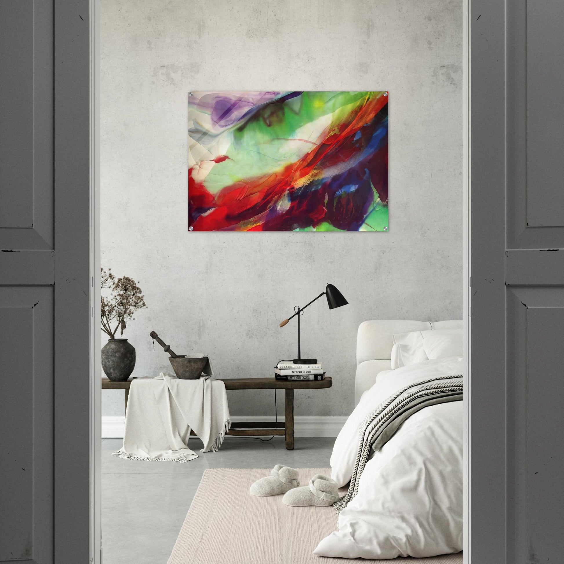 Phenomena Sun over the Hour Glass - 1966 - Paul Jenkins Acrylic Print - 70x100 cm / 28x40″ inches