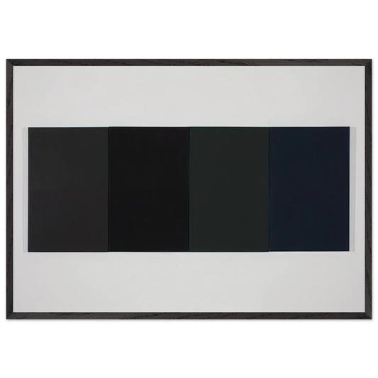 Green Study - 1982 - Brice Marden 70x100 cm / 28x40 inches Framed Art Print – Black Wooden Frame